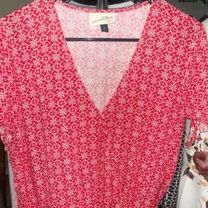 Universal Thread Red Patterned Blouse
